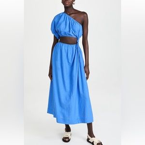 FARM Rio Blue One Shoulder Dress